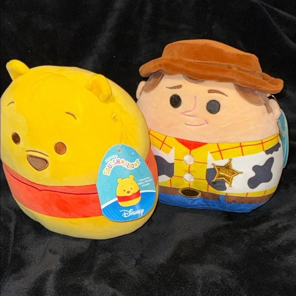 Disney Winnie the Pooh Yellow and Red Stuffed Animal